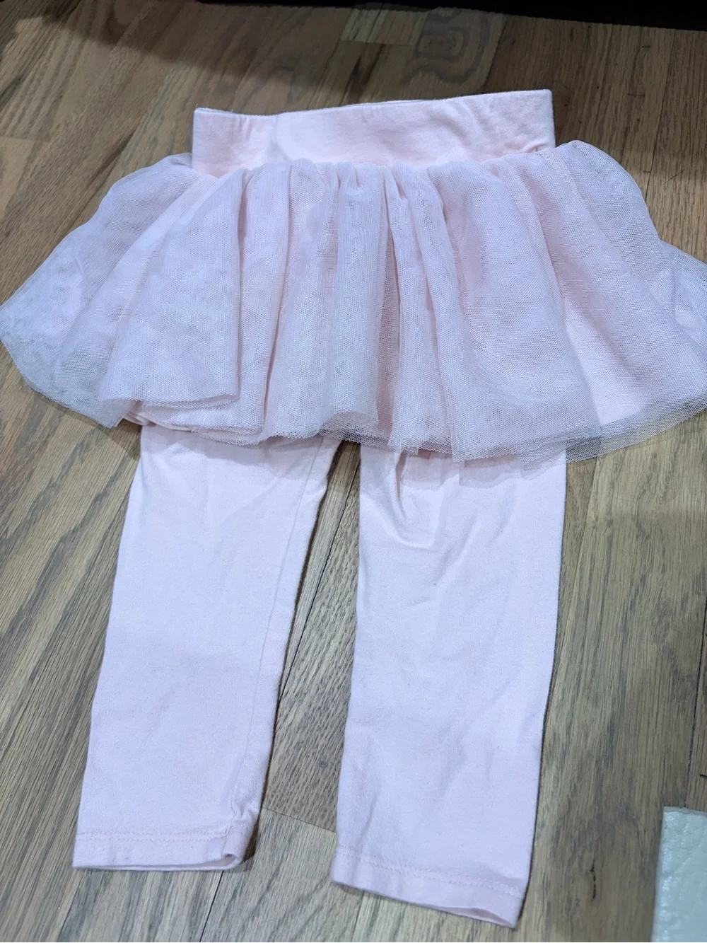 Gap toddler girl light pink tutu leggings